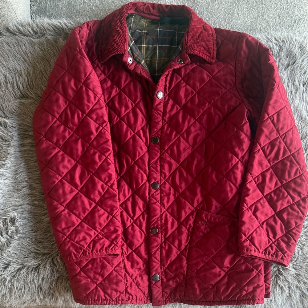 Barbour women’s  Quilted Dark Red Jacket, vintage